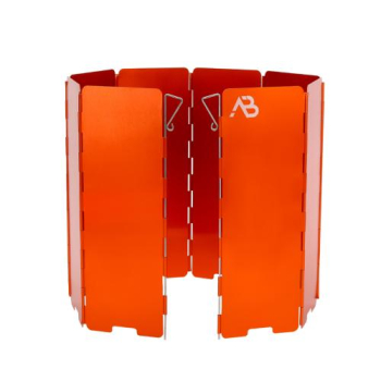 AB Windschutz Alu 8 Lamellen faltbar orange