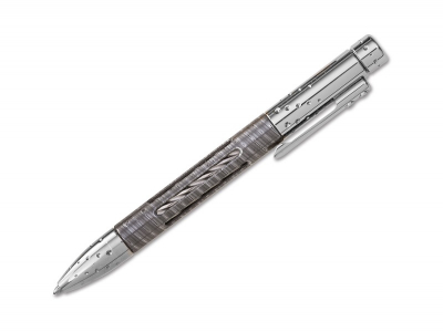 LionSteel Nyala Pen Damast Shiny Grey kugelschreiber de luxe