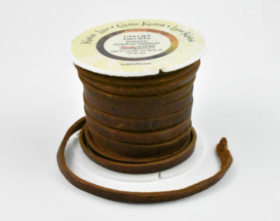 Lederband braun 6mm von Lace kodiak