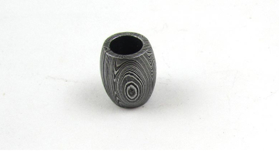 Damascus Lanyard Bead Convex