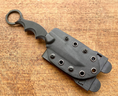Maserin 921/T Neck Knife Tanto Black G10