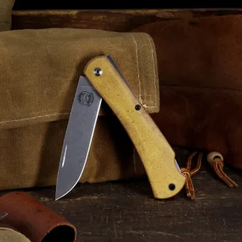 White River Mudbug, Mudbug Natural Canvas Micarta, White River Knives Taschenmesser, Sodbuster Klappmesser, CPM-154 Backlock, White River Deutschland, Com2you-biwak, EDC Tradionell Micarta