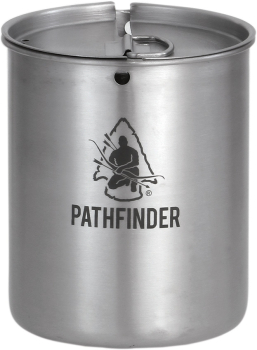 Pathfinder Edelstahl Tasse und Deckel