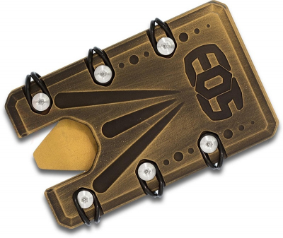 EOS Wallet 2.5 Gold Titan Geldscheinklammer Kreditkarten etui RFID-Blockierung
