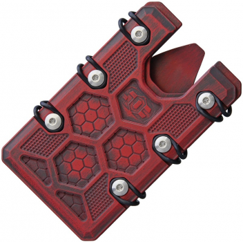 EOS Wallet 2.5 Red Black Titan Cerakote Geldscheinklammer
