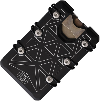 EOS Wallet 2.5 Hex Black Series Geldscheinklammer RFID-Blockierung Kreditkartenhalter
