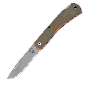 White River Mudbug Green G10, White River Mudbug Orange Liner, White River Knives Taschenmesser, Sodbuster Klappmesser G10, CPM-154 Backlock, White River Deutschland, Com2you-biwak, EDC Taschenmesser G10