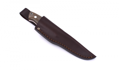 EnZo Trapper 95 N690Co/F Knife/ Green Canvas Micarta
