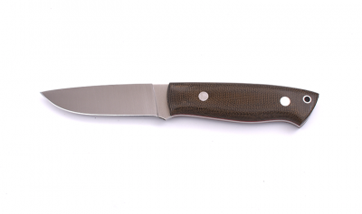 Brisa EnZo Trapper 95 N690Co F Knife Green Canvas Micarta