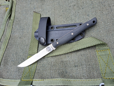 White River Knives Exodus 3 Micarta Canvas Black Kydex