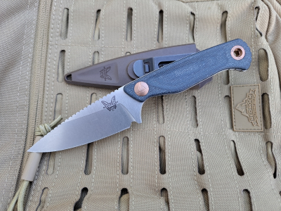 Benchmade 203 DACIAN Blue Denim Micarta EDC Messer
