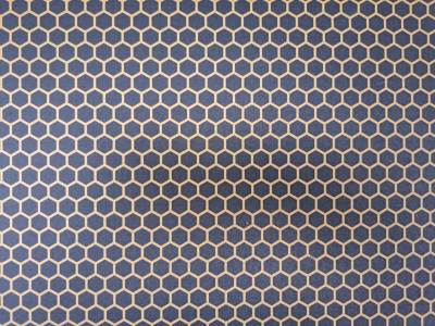 Kydex Liquid Metal Honeycomb Gold Reversed Infused 2mm 30x30