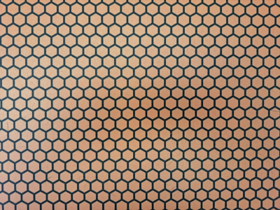 Kydex Liquid Metal Honeycomb Gold Infused 2mm 30x30