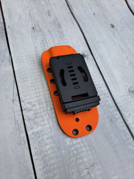 Custom Kydexscheide Pancake für Fällkniven F1 Carbon Orange