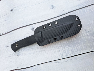 Custom Kydexscheide Pancake für Fällkniven F1 Carbon Orange