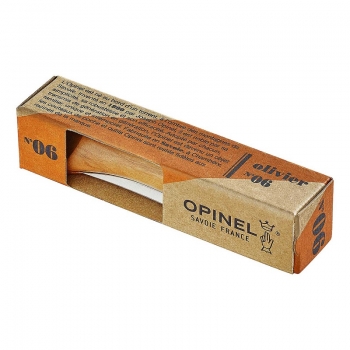Opinel-Messer, Größe 6, rostfrei, Olivenholz