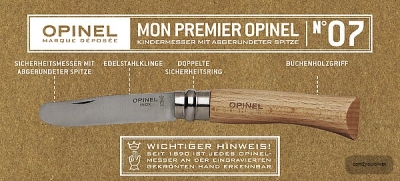 Opinel Kindermesser, rostfrei, Buchenholz