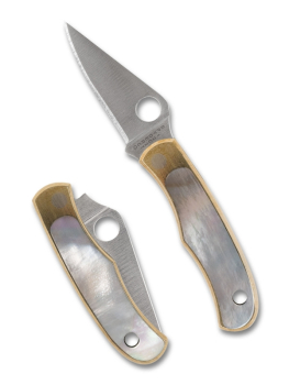 Spyderco C133AP Bug Nickel Silver Abalone