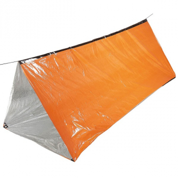Notfall-Zelt orange einseitig alubeschichtet