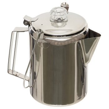 Fox Outdoor Kaffeekanne mit Perkolator Edelstahl