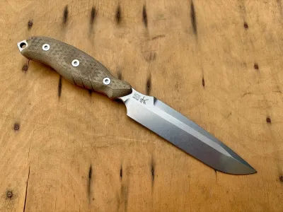 BMC Bladeworks M28, BMC M28 Solifuge, D2 Werkzeugstahl Messer, Stonewash Outdoormesser, Sand Canvas Micarta Fixed Blade, Bushcraft Messer D2, BMC Knives Deutschland, Kydex Outdoormesser, Com2you-biwak