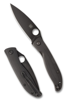 Spyderco C274GBBKP Mantra Black G10 Black Blade
