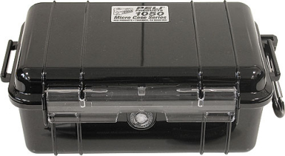 Peli MicroCase 1050 schwarzer Boden schwarzer Deckel