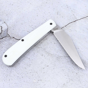 White River Knives Trailhead Trapper White G10