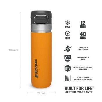 Stanley Quick Flip Water Bottle 0.7l Orange