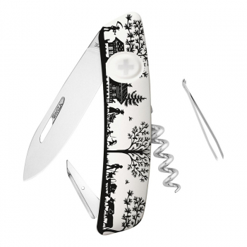 Swiza Taschenmesser D01 weiss Motiv Heimat