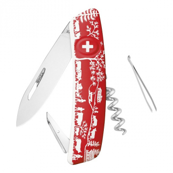 Swiza Taschenmesser D01 rot Motiv Heimat