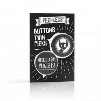 Pechkeks Buttons Twin Pieks - Merk Dir das