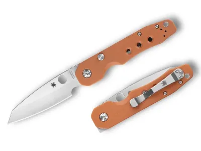 Spyderco Smock REX 121, C240GPBOR, Spyderco Smock Orange, CPM REX121, Smock Sprint Run 2026, Kevin Smock, Button Compression Lock, Flipper Messer, Com2you-biwak