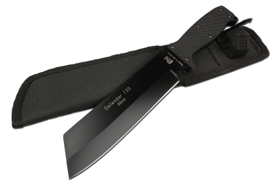 Eickhorn Defender 130 black, Haumesser groß, Eickhorn 1.4110, Cordura Messerscheide, Survival Messer schwer, Eickhorn Solingen, Com2you-biwak, Outdoor Messer