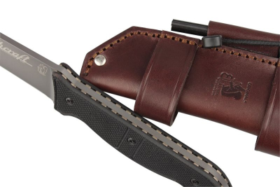 Eickhorn EBK Lederscheide, Messerscheide mit Feuerstahl, Bushcraft Zubehör, Feuerstarter Set, Eickhorn Zubehör, Com2you-biwak, Survival Ausrüstung