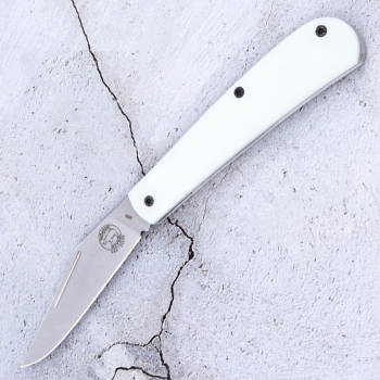 White River Knives Trailhead Trapper White G10