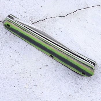 White River Knives Trailhead Trapper Grün Schwarz G10