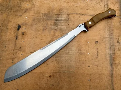 BMC Bladeworks M51, BMC M51 Vanguard, Golok Machete, SK5 Carbonstahl Machete, Stonewash Machete, Outdoor Hiebwerkzeug, BMC Knives Deutschland, Bushcraft Golok, Com2you-biwak