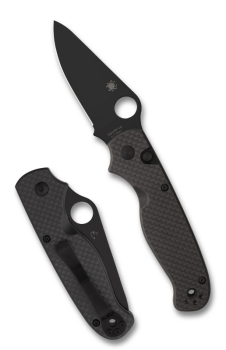 Spyderco ButtonUp C275CFPBK | Carbon Black Blade