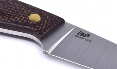 Brisa EnZo Cordknife Bobtail 80 knife Multicarry Bison Micarta