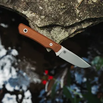 Big Idea Design USA Cloudland CPM MagnaCut Drop Point Canvas-Micarta Natur