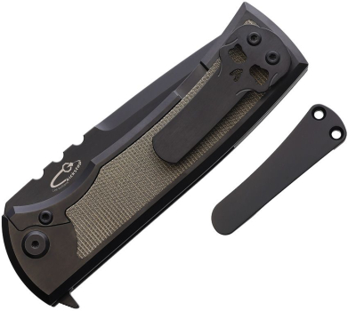 Chaves Knives Redencion 229 Kickstop OD Green PVD