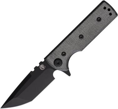 Chaves Knives T.A.K. Linerlock PVD Micarta Blk Tanto