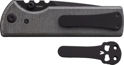 Chaves NTAK Tanto, Elmax Stahl Messer, Chaves Knives Deutschland, Black Micarta Messer, Tanto Klappmesser, PVD Klinge, Ramon Chaves EDC, Skull Clip Messer