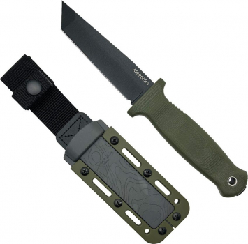 Demko Knives Armiger 4 Fixed Blade Tanto Oliv