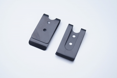 Gürtel Clip Model 2 Metall 2 Loch Universal Black