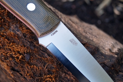 Brisa Enzo Trapper 95 N690Co Sc Canvas Green Micarta