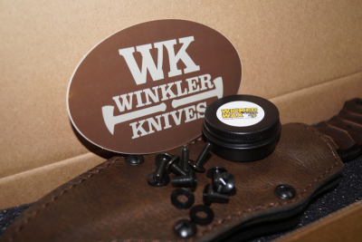Winkler Knives Drop Point Crusher Black Micarta