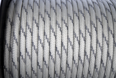 Paracord 550 Silber grau reflektierend Typ lll