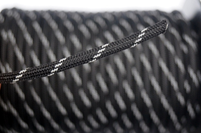 Paracord 550 schwarz reflektierend Typ lll